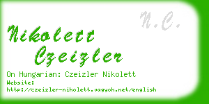 nikolett czeizler business card